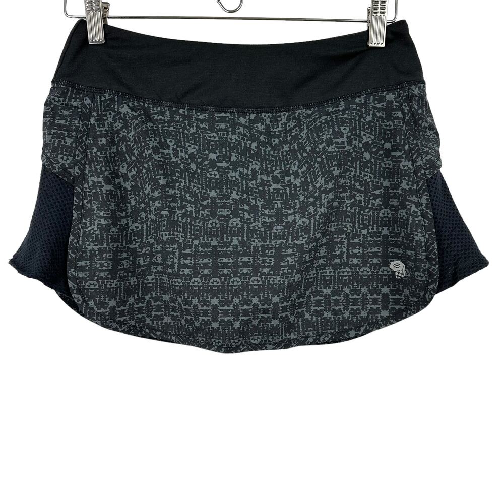 Mountain Hardwear Women's Small Gray Printed Athletic Hiking Skort Outdoor